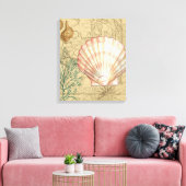 Kustkaartcollage Canvas Afdruk (Insitu (Woonkamer))