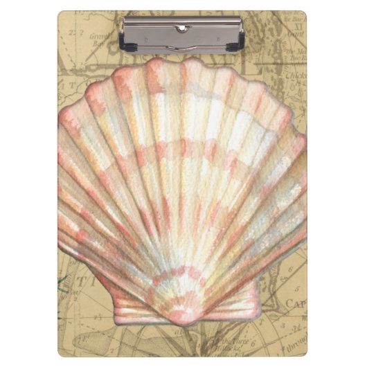 Kustkaartcollage Klembord (Voorkant)