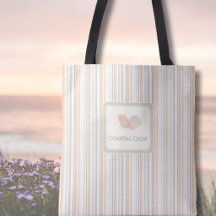 Kustkalmte Schelpen Tas – Pastel Strepen