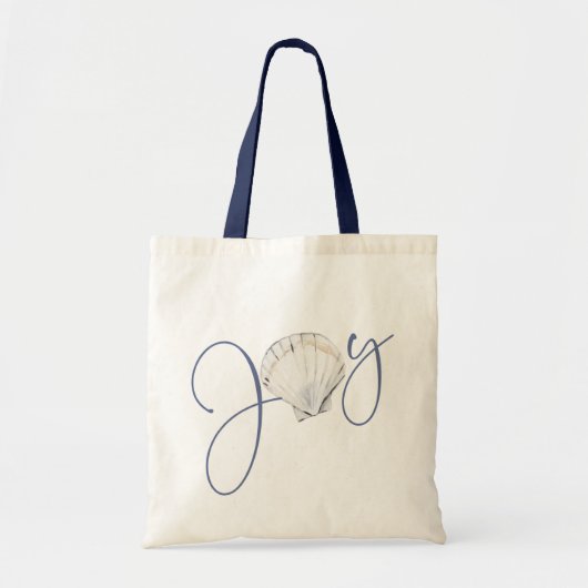 Kustkerst Joy Seashell Nautical Holiday Tote Bag (Voorkant)