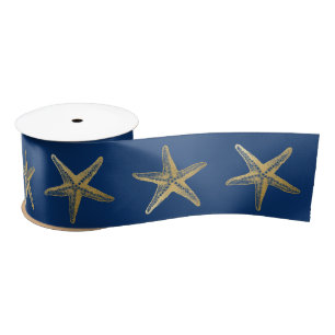 Kustkerst, marineblauw goudvis lint