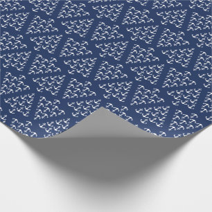 Kustkerst Nautische ankerboom met kuststrand Cadeaupapier