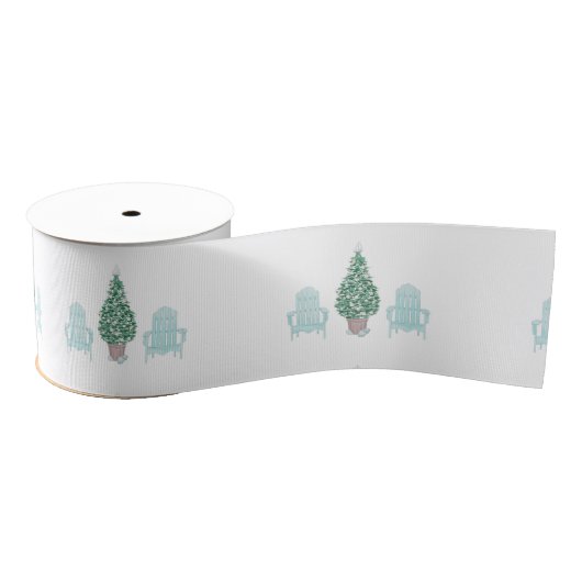 Kustkerst Seashell Tree Adirondack Stoelen Grosgrain Lint (Spoel)