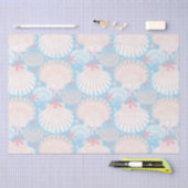 Kustkerstblauw omslagpapier tissuepapier (Craft)