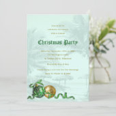 Kustkerstfeest Palm Trees uitnodiging (Staand voorkant)