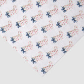 Kustkerstkousen met krabben tissuepapier (Detail)