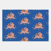 KUSTKERSTMAS-DIEREN, FLAT SHEET Wrapping Paper (Voorkant)