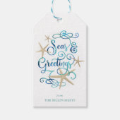 KustKerstmis: SMETJES GREetings Elegant Script Cadeaulabel (Voorkant)