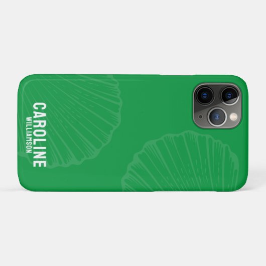 Kustkleindochter heldere groene zeeschelp Case-Mate iPhone case (Achterkant (horizontaal))