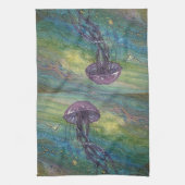 Kustkleurige kwal keukenhanddoek (Verticaal)