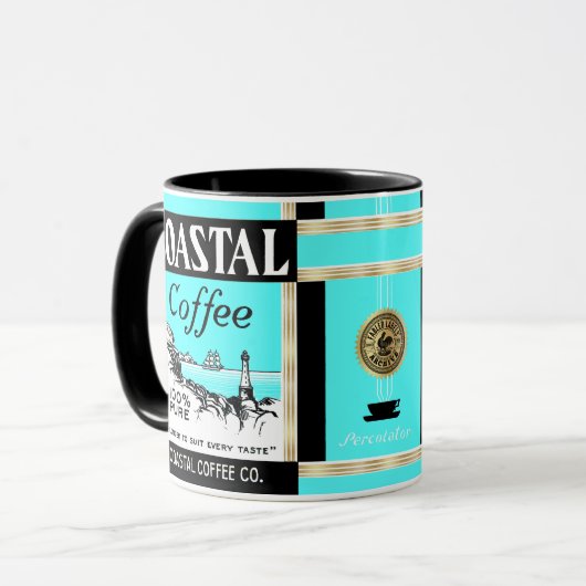 Kustkoffie Mok (Voorkant links)