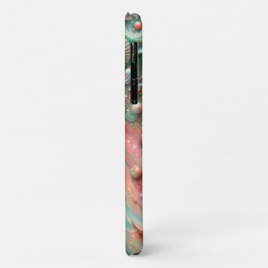 Kustkoraal Munt Zeeschelpen en Parels Case-Mate iPhone Case (Achterkant/links)