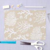 Kustkoralen en zeeschelpen tissuepapier (Craft)