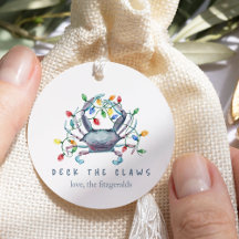 Kustkrab “Deck de Klauwen” Kerstcadeaukaartjes
