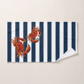 Kustkrab Nautical Stripes Bad Handdoek (Handdoek)