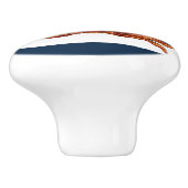 Kustkrab Nautical Stripes Keramische Knop (Zijkant)