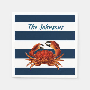 Kustkrab Nautical Stripes Servet