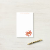 Kustkrab Persoonlijke naam Post-it® Notes (Op bureau)