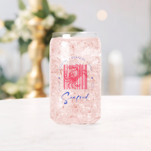 Kustkrab Roze Blik Glas