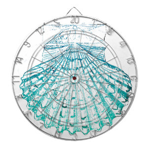 kustkreeft blauwgroen blauwe waterverf zeeschildpa dartbord