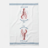 Kustkreeft Familienaam Keuken Handdoeken (Verticaal)