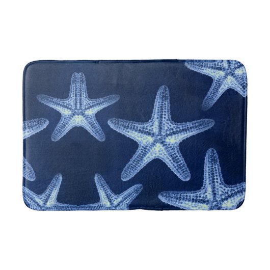 kustkreeft rustisch zeeblauwe zeester badmat (Voorkant)