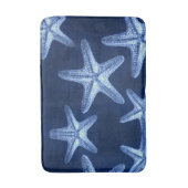 kustkreeft rustisch zeeblauwe zeester badmat (Voorkant Verticaal)