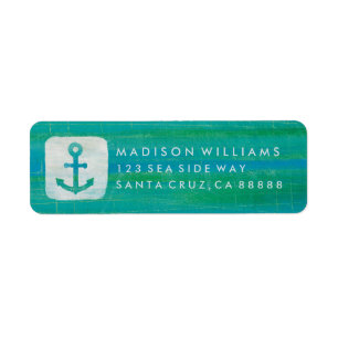 Kustkunst   Aqua Anchor Etiket
