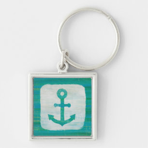 Kustkunst   Aqua Anchor Sleutelhanger