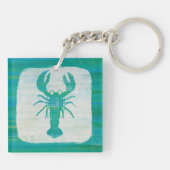 Kustkunst | Aqua Lobster Sleutelhanger (Achterkant)