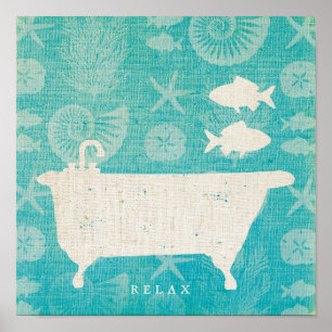 Kustkunst Bathtub Flat Poster