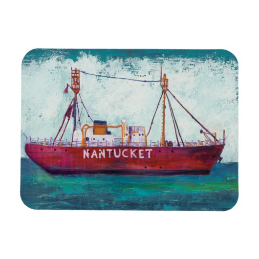 Kustkunst | Nantucket Lightship Magneet (Horizontaal)