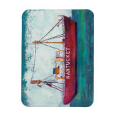 Kustkunst | Nantucket Lightship Magneet (Verticaal)