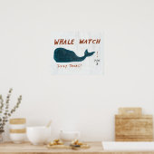 Kustkunst | Whale Watch Poster (Keuken)