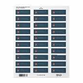 Kustkunst | Zeilboot op rood Etiket (Full Sheet)
