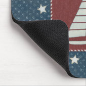 Kustkunst | Zeilboot op rood Muismat (Hoek)