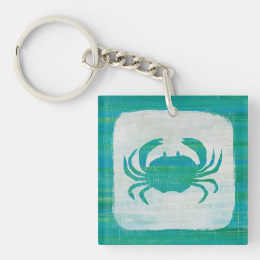 Kustkust | Aqua Crab Sleutelhanger (Voorkant)