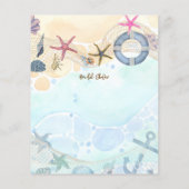 Kustkust Vrijgezellenfeest Noite Sand Ocean Life (Achterkant)