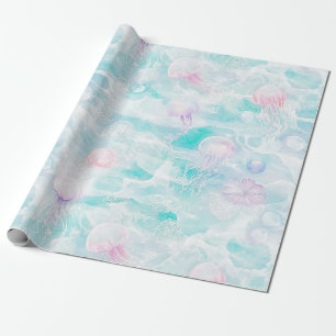 Kustkwal Watercolor Patroon Cadeaupapier