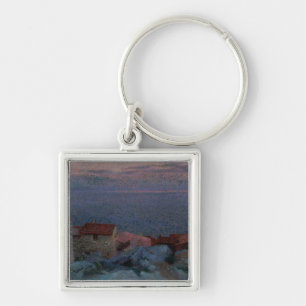 Kustlandschap (olie op doek) sleutelhanger