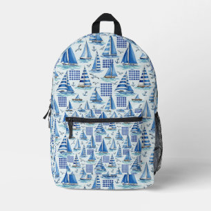 Kustleven Oceaan Blauw Bedrukte Rugzak
