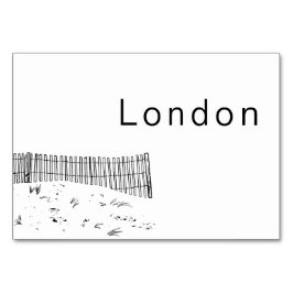 Kustliefde zandstrand minimale lijn kunst bruiloft kaart