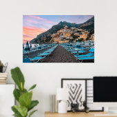 Kustlijn | Campanië, Italië Poster (Thuiskantoor)