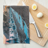 Kustlijn | Campanië, Italië Theedoek (Quarter Fold)