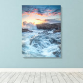 Kustlijn | Carmel California Canvas Afdruk (Insitu (Houten vloer))