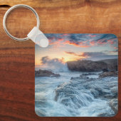 Kustlijn | Carmel California Sleutelhanger (Voorkant)