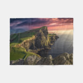 Kustlijn | Eiland Skye, Schotland Fleece Deken (Voorkant (Horizontaal))