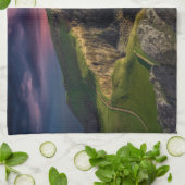 Kustlijn | Eiland Skye, Schotland Theedoek (Gevouwen)