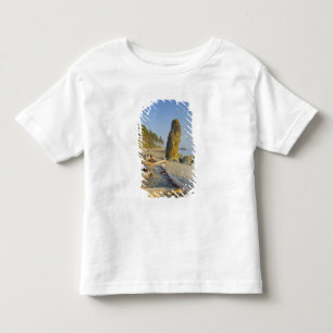 Kustlijn en zeestacks, Ruby Beach, Olympic Kinder Shirts