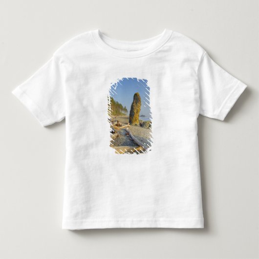 Kustlijn en zeestacks, Ruby Beach, Olympic Kinder Shirts (Voorkant)